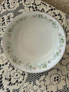 Set of 9 Johann Haviland Bavaria Germany Floral Rimmed Fruit Dessert Bowls